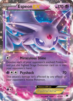 Espeon EX card from XY - BREAKpoint