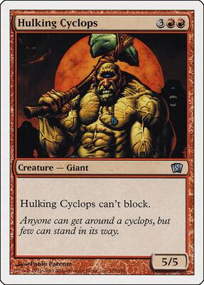 Hulking Cyclops card from 8th Edition