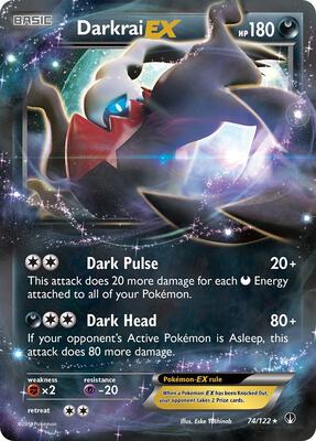 Darkrai EX card from XY - BREAKpoint