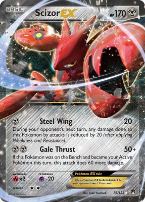 Scizor EX card from XY - BREAKpoint