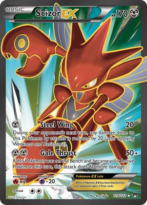 Scizor EX (Full Art) card from XY - BREAKpoint