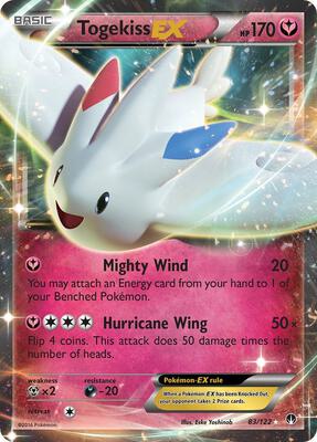 Togekiss EX card from XY - BREAKpoint