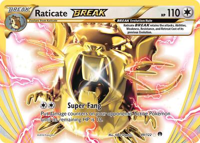 Raticate BREAK card from XY - BREAKpoint