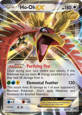 Ho-Oh EX card from XY - BREAKpoint