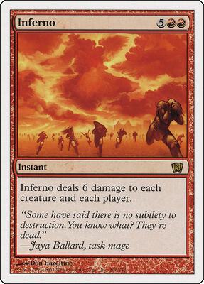 Inferno card from 8th Edition