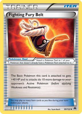 Fighting Fury Belt card from XY - BREAKpoint