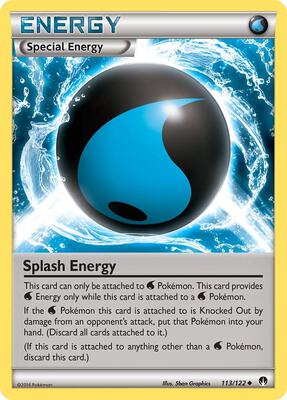 Splash Energy card from XY - BREAKpoint