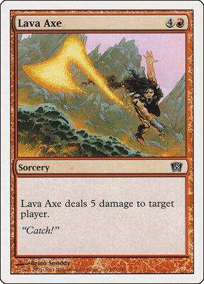 Lava Axe card from 8th Edition