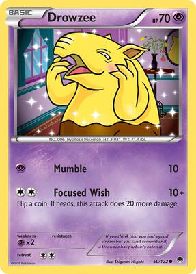 Drowzee card from XY - BREAKpoint