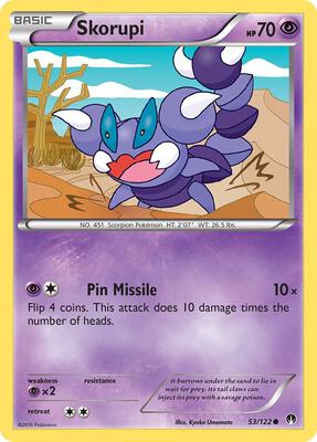 Skorupi card from XY - BREAKpoint