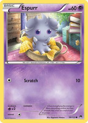 Espurr card from XY - BREAKpoint