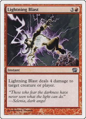 Lightning Blast card from 8th Edition