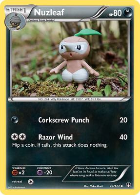 Nuzleaf card from XY - BREAKpoint