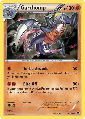 Garchomp card from XY - BREAKpoint