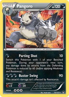 Pangoro card from XY - BREAKpoint