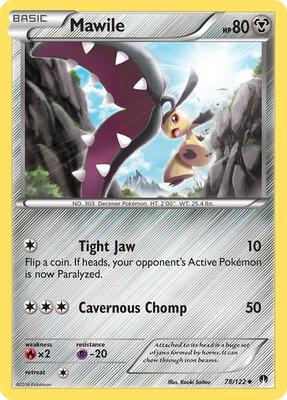 Mawile card from XY - BREAKpoint