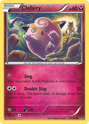 Clefairy card from XY - BREAKpoint