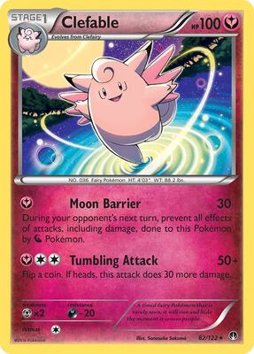 Clefable card from XY - BREAKpoint