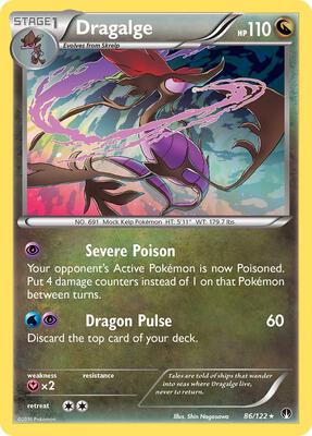 Dragalge card from XY - BREAKpoint