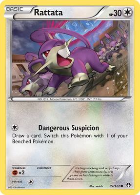 Rattata card from XY - BREAKpoint