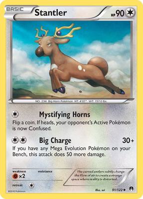 Stantler card from XY - BREAKpoint