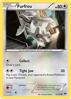 Furfrou card from XY - BREAKpoint