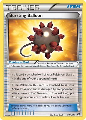 Bursting Balloon card from XY - BREAKpoint