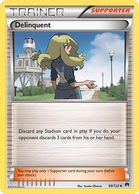 Delinquent card from XY - BREAKpoint