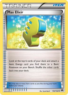 Max Elixir card from XY - BREAKpoint
