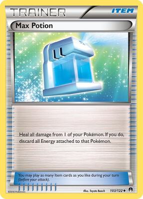 Max Potion card from XY - BREAKpoint