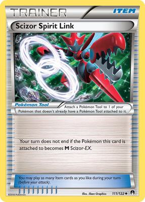 Scizor Spirit Link card from XY - BREAKpoint