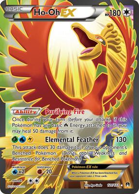 Ho-Oh EX (Full Art) card from XY - BREAKpoint