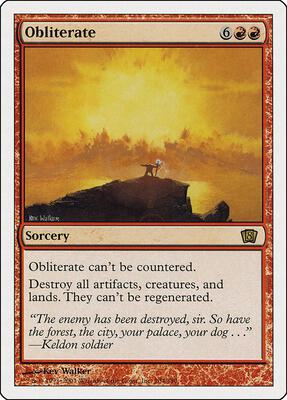 Obliterate card from 8th Edition