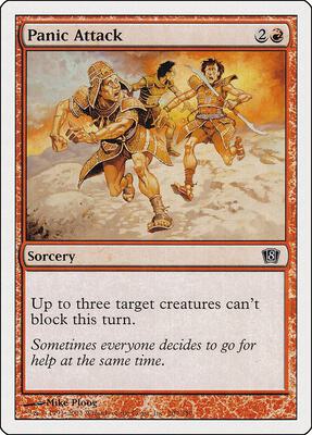 Panic Attack card from 8th Edition