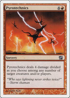 Pyrotechnics card from 8th Edition
