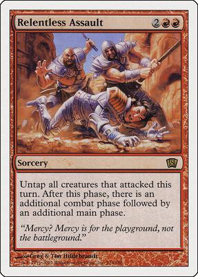 Relentless Assault card from 8th Edition