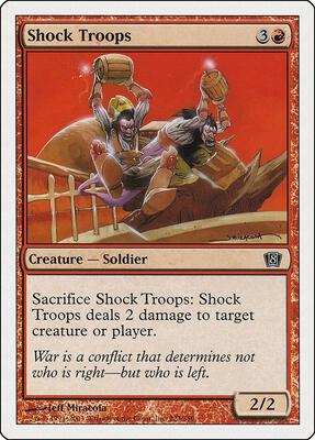 Shock Troops card from 8th Edition