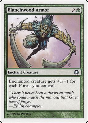 Blanchwood Armor card from 8th Edition