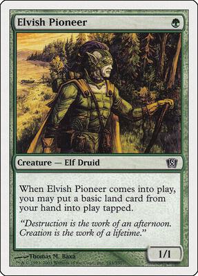 Elvish Pioneer card from 8th Edition