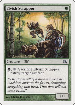 Elvish Scrapper card from 8th Edition