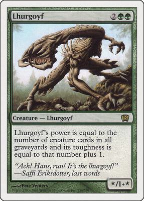 Lhurgoyf card from 8th Edition