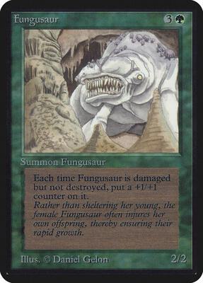 Fungusaur card from Alpha Edition