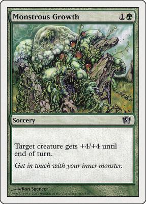 Monstrous Growth card from 8th Edition