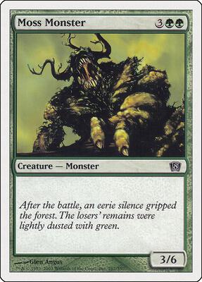 Moss Monster card from 8th Edition