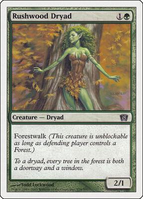 Rushwood Dryad card from 8th Edition