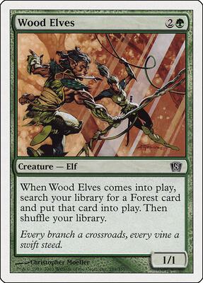 Wood Elves card from 8th Edition