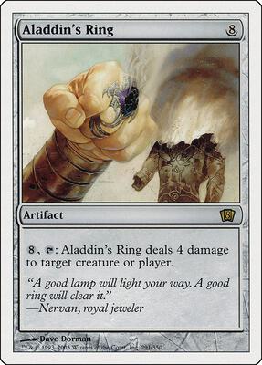 Aladdin's Ring card from 8th Edition