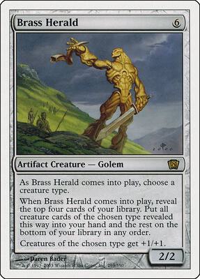 Brass Herald card from 8th Edition