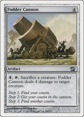 Fodder Cannon card from 8th Edition
