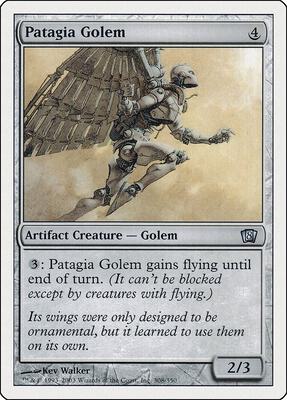 Patagia Golem card from 8th Edition